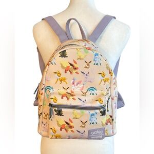 Loungefly Pokemon Eevee Eeveelutions Watercolors Mini Backpack